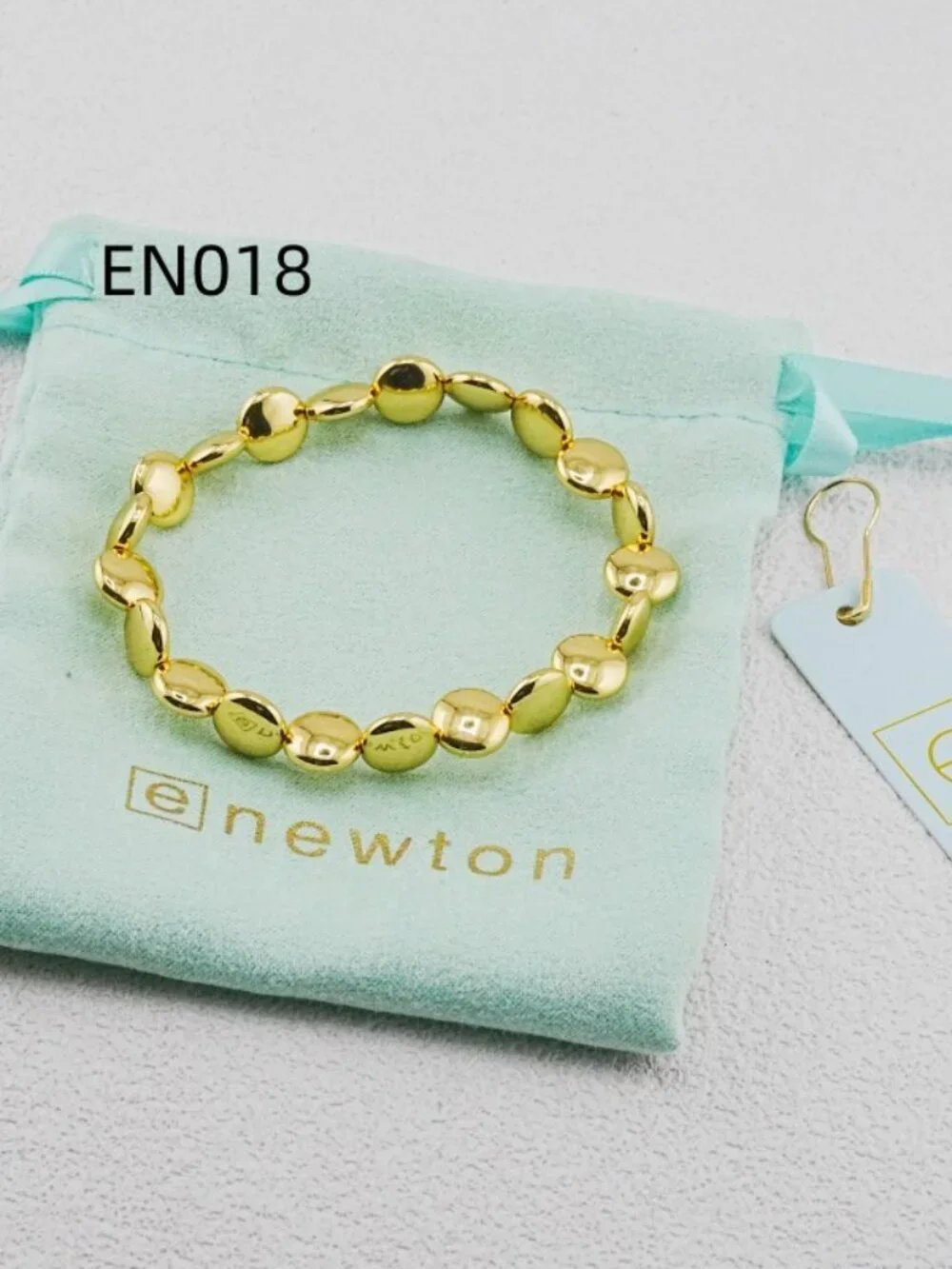 Enewton Gold Flat Oval Bead Bracelet